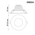 Встраиваемый светильник 4100K 10W Glok 358024 Novotech (3)