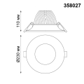 Встраиваемый светильник 4100K 50W Glok 358027 Novotech (3)