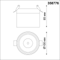 Встраиваемый спот 4000K 15W Groda 358776 Novotech (5)