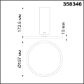 Накладной точечный светильник 4000K 18W Hat 358346 Novotech (4)
