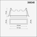 Встраиваемый светильник 4000K 10W Hielo 358240 Novotech (3)