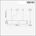 Подвесной светильник 4000K 40W Iter 358161 Novotech (3)