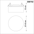 Встраиваемый спот 4000K 24W Prometa 358752 Novotech (4)