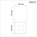 Накладной точечный светильник 4000K 20W Recte 358479 Novotech (3)