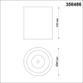 Накладной точечный светильник 4000K 10W Recte 358486 Novotech (3)