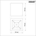 Накладной точечный светильник 4000K 10W Recte 358487 Novotech (3)