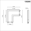 Уголок для шинопровода Smal 135205 Novotech (4)