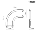 Уголок для шинопровода Smal 135208 Novotech (4)