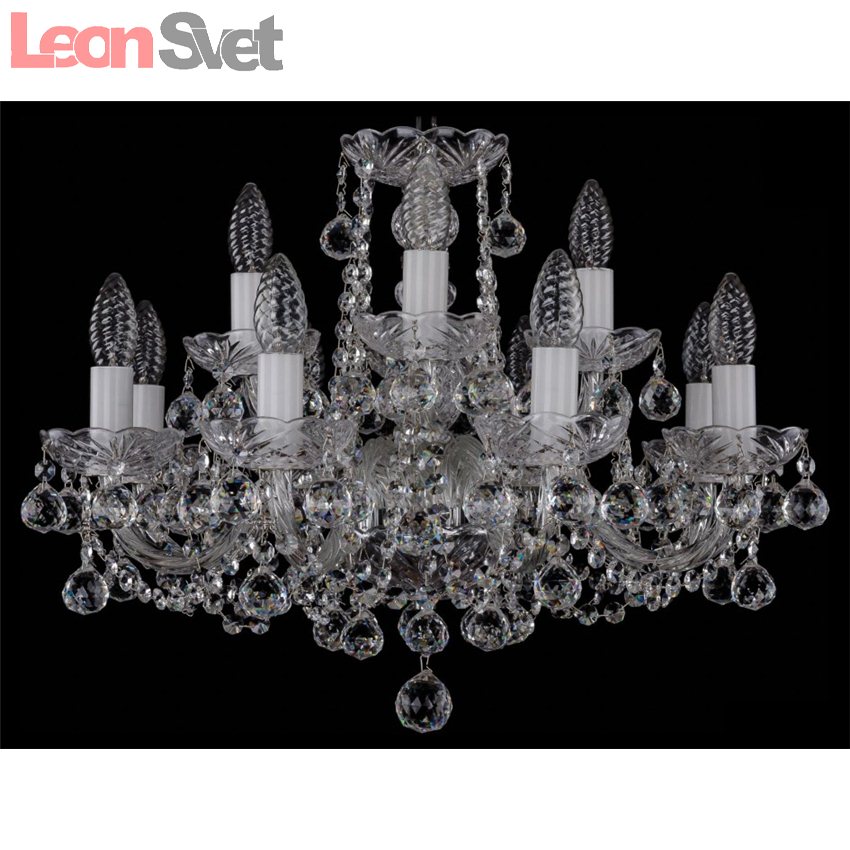 Подвесная люстра 1402/8+4/195/Ni/Balls