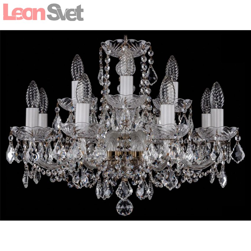 Подвесная люстра 1402/8+4/195/Pa/Leafs