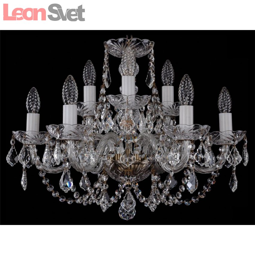 Подвесная люстра 1406/6+3/195/Pa/Leafs