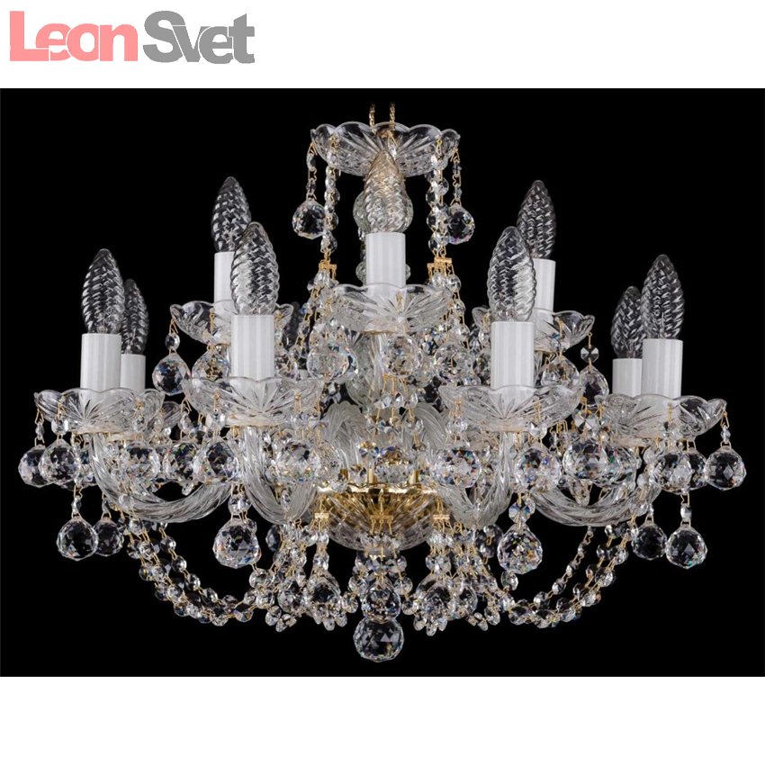 Подвесная люстра 1406/8+4/195/G/Balls