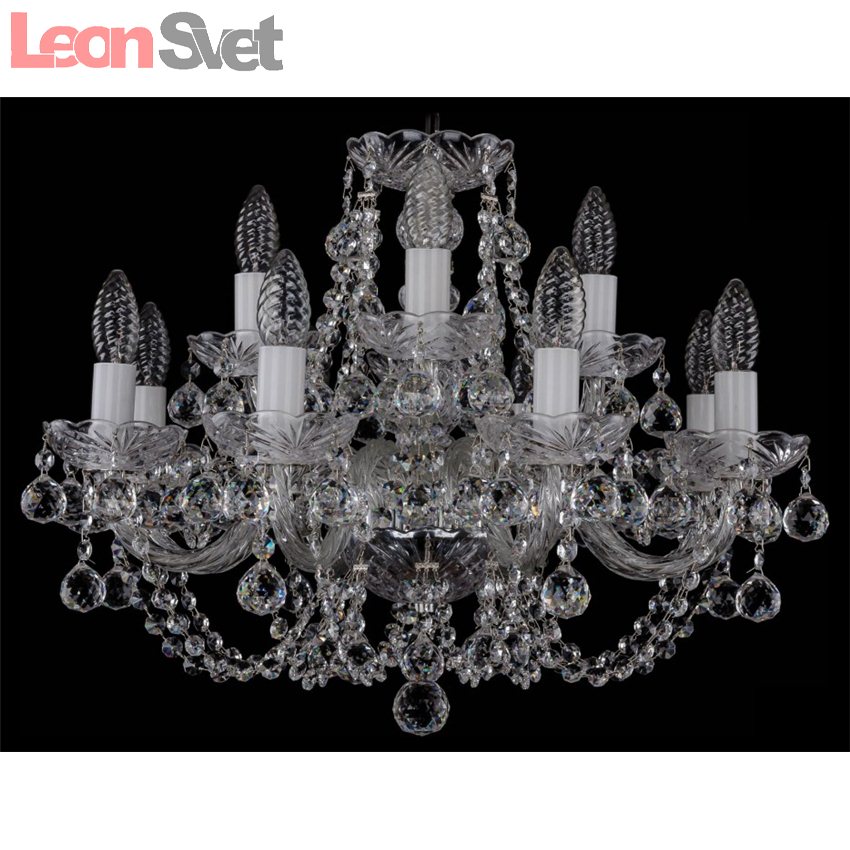 Подвесная люстра 1406/8+4/195/Ni/Balls