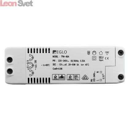 Трансформатор электронный Einbauspot 12 V 80884 от Eglo