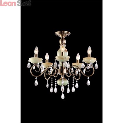 Потолочная люстра на штанге ONYX GREEN A9592PL-5AB