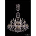 Чешская хрустальная люстра Большая Bohemia Ivele Crystal 1406/16+8+4/400/Big/G
