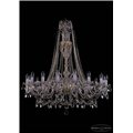 Чешская хрустальная люстра Большая Bohemia Ivele Crystal 1411/16/400-115/G