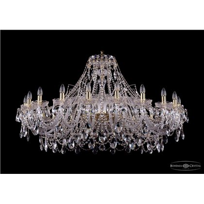Чешская хрустальная люстра Большая Bohemia Ivele Crystal 1411/20/460-80/G