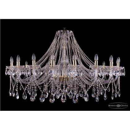 Чешская хрустальная люстра Большая Bohemia Ivele Crystal 1413/20/530-80/G
