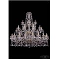 Чешская хрустальная люстра Большая Bohemia Ivele Crystal 1413/20+10+5/530-135/G