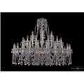 Чешская хрустальная люстра Большая Bohemia Ivele Crystal 1413/24+12+6/460-100/G