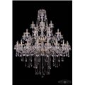 Чешская хрустальная люстра Большая Bohemia Ivele Crystal 1415/20+10+5/530-180/G