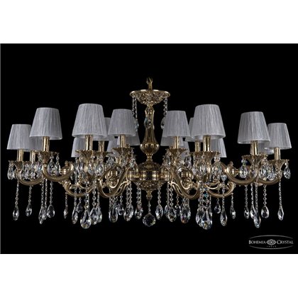 Чешская хрустальная люстра Большая Bohemia Ivele Crystal 1703/18/320+210/A/GB/SH6