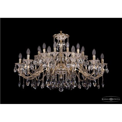 Чешская хрустальная люстра Большая Bohemia Ivele Crystal 1703/24/360/A/GW