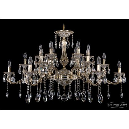 Чешская хрустальная люстра Большая Bohemia Ivele Crystal 1709/18/410/A/GW