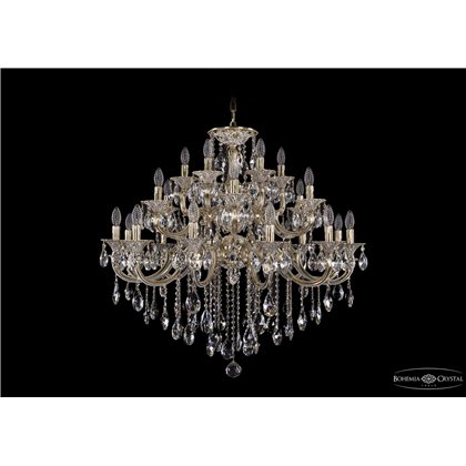 Чешская хрустальная люстра Большая Bohemia Ivele Crystal 1722/12+6+6/335/B/GW