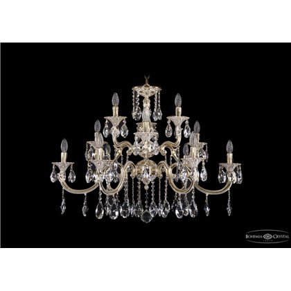 Чешская хрустальная люстра Большая Bohemia Ivele Crystal 1722/6+3+3/335/A/GW