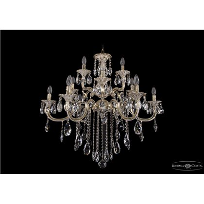 Чешская хрустальная люстра Большая Bohemia Ivele Crystal 1722/6+3+3/335/B/GW