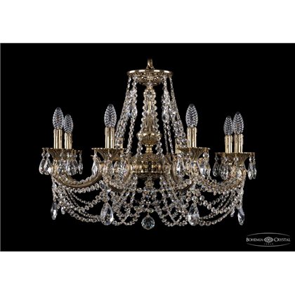 Чешская хрустальная люстра Bohemia Ivele Crystal 1702/8/C/GB