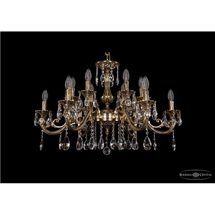 Чешская хрустальная люстра Bohemia Ivele Crystal 1703/12/A/GB