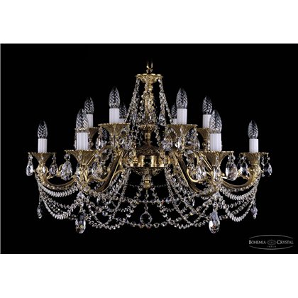 Чешская хрустальная люстра Bohemia Ivele Crystal 1703/12/C/G