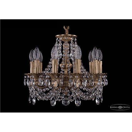 Чешская хрустальная люстра Bohemia Ivele Crystal 1707/10/125/C/FP