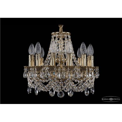 Чешская хрустальная люстра Bohemia Ivele Crystal 1707/12/125/C/GB