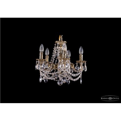 Чешская хрустальная люстра Bohemia Ivele Crystal 1707/5/125/C/GB