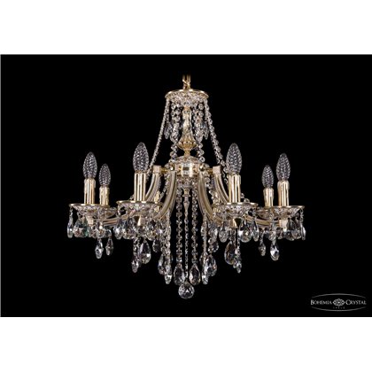 Чешская хрустальная люстра Bohemia Ivele Crystal 1771/8/190/B/GW