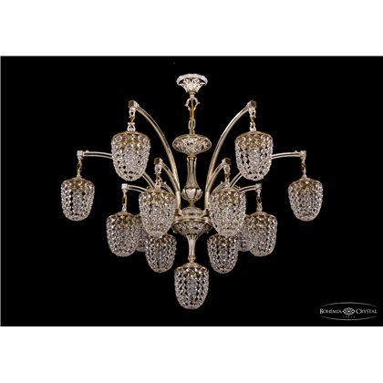 Чешская хрустальная люстра Bohemia Ivele Crystal 1772/12+1/342/GW