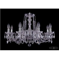 Чешская хрустальная люстра Bohemia Ivele Crystal 1402/8/240/Ni