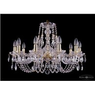 Чешская хрустальная люстра Bohemia Ivele Crystal 1406/10/240/G