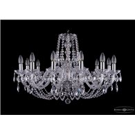 Чешская хрустальная люстра Bohemia Ivele Crystal 1406/12/300/Ni