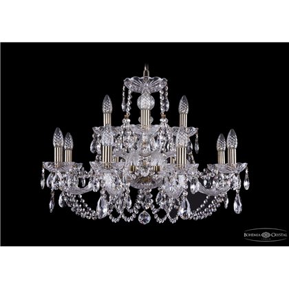 Чешская хрустальная люстра Bohemia Ivele Crystal 1406/8+4/240/Pa