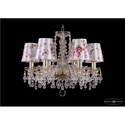 Чешская хрустальная люстра Bohemia Ivele Crystal 1410/6/160/G/V0300/SH28