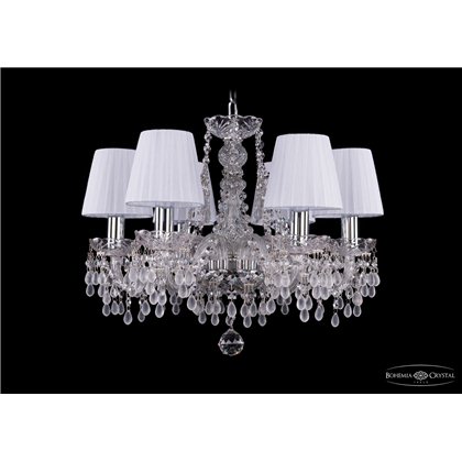 Чешская хрустальная люстра Bohemia Ivele Crystal 1410/6/160/Ni/V0300/SH2
