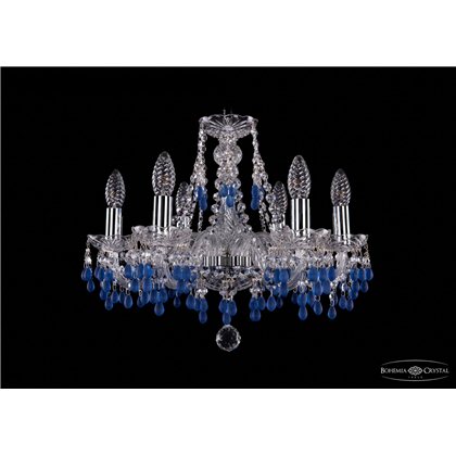 Чешская хрустальная люстра Bohemia Ivele Crystal 1410/6/160/Ni/V3001