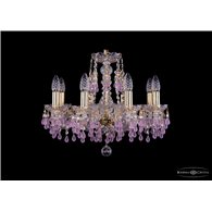 Чешская хрустальная люстра Bohemia Ivele Crystal 1410/8/160/G/V7010