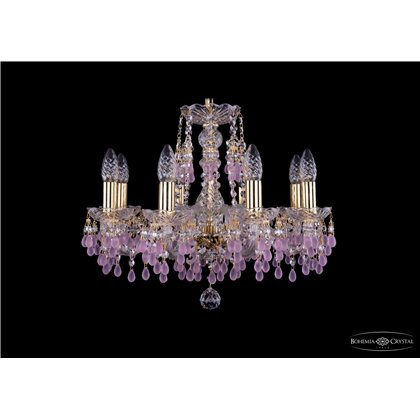 Чешская хрустальная люстра Bohemia Ivele Crystal 1410/8/160/G/V7010