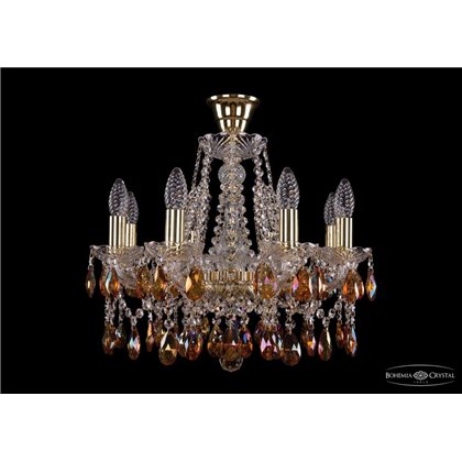 Чешская хрустальная люстра Bohemia Ivele Crystal 1413/8/165/G/K711